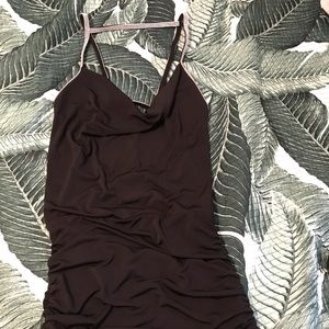 Black strap dress